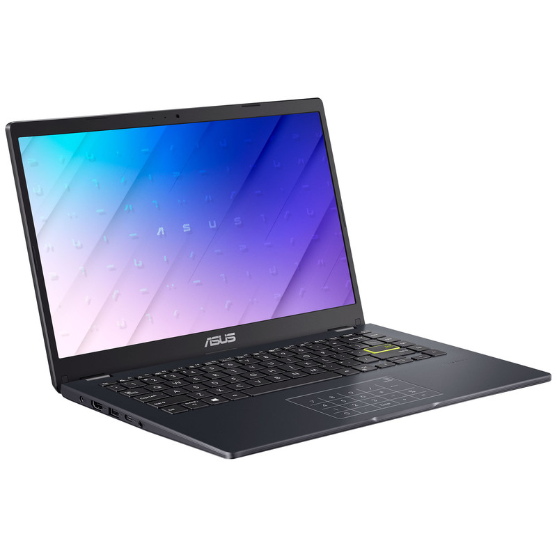 لپتاپ ایسوس مدل Vivobook Go 14 E410KA-CL464 با پردازنده Celeron N4500، رم DDR4 4GB، حافظه eMMC با ظرفیت 64GB، نمایشگر 14 اینچ TN با وضوح HD، دارای نامبرپد دیجیتال