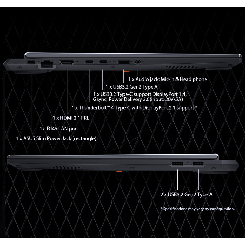 لپ تاپ 16 اینچی ایسوس مدل TUF Gaming F16 FX608JMR-F16I75060-i7 14650HX-RTX5060 8GB-32GB DDR5 5600MHz-1TB SSD-FHD 165Hz-W