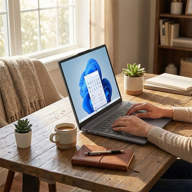 لپ تاپ 15.3 اینچی لنوو مدل IdeaPad Slim 3 15IRH10-i7 13620H-16GB DDR5-512GB SSD-IPS-Backlit