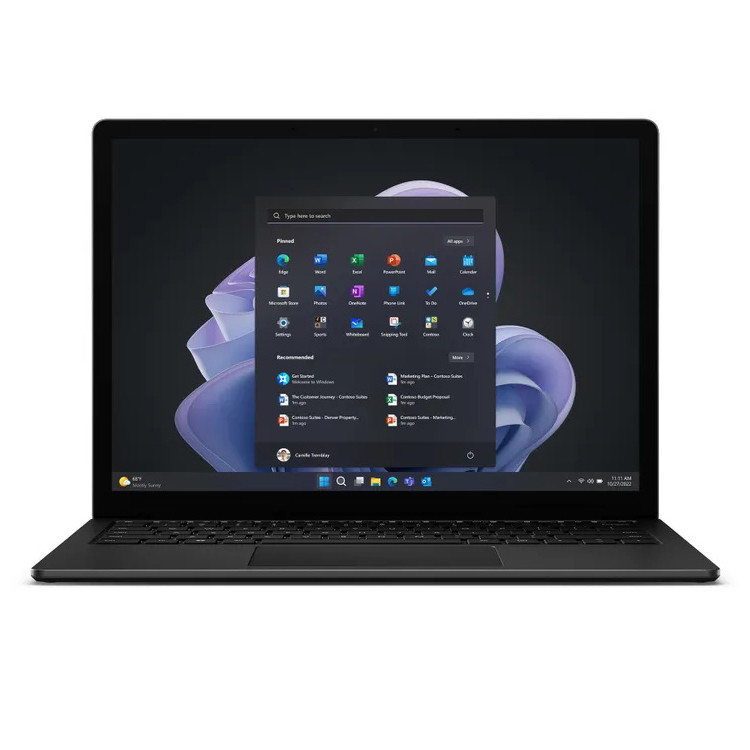 لپ‌تاپ مایکروسافت مدل Surface Laptop 5 با پردازنده Core i5-1235U، رم LPDDR5X 8GB، حافظه SSD با ظرفیت 256GB، نمایشگر لمسی 13.5 اینچ PixelSense، دارای نور پس‌زمینه کیبورد، سیستم‌عامل Windows 11
