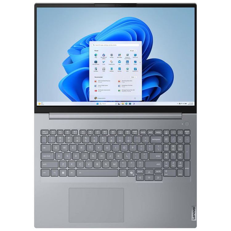 لپ تاپ 16 اینچی لنوو مدل ThinkBook 16 G8 IAL-Core Ultra 7 255H-32GB DDR5 5600MHz-1TB SSD-IPS 60Hz-Backlit-Fingerprint به همراه کیف - کاستوم شده