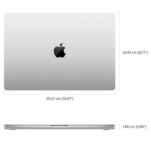 لپ تاپ 16.2 اینچی اپل مدل MacBook Pro MX2X3 2024 LLA-M4 Pro-24GB RAM-512GB SSD-Retina 120Hz