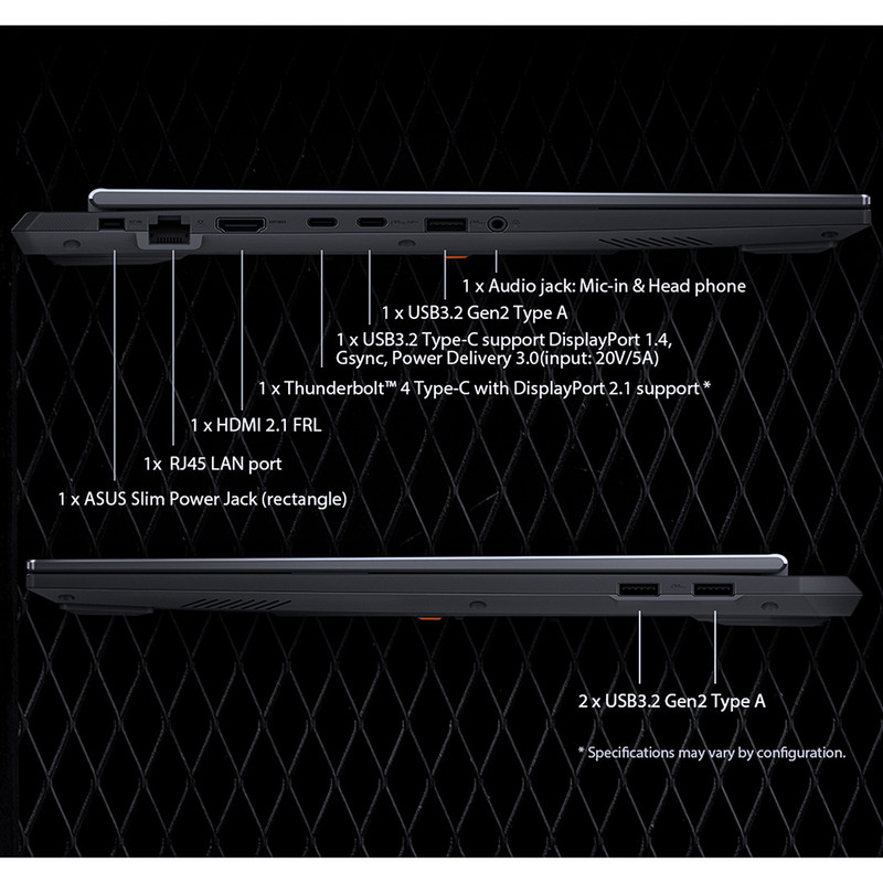 لپ تاپ 16 اینچی ایسوس مدل TUF Gaming F16 FX608JHR-i5 14450HX-RTX5050 8GB-16GB DDR5 5600MHz-512GB SSD-WUXGA 165Hz