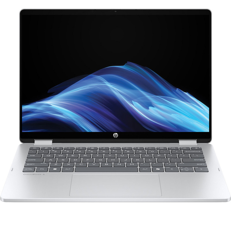 لپ تاپ 14 اینچی اچ پی مدل OmniBook 5 Flip 14-fp0023dx-Core 7 150U-16GB LPDDR5 5200MHz-2TB SSD-Touch-Backlit-W - کاستوم شده