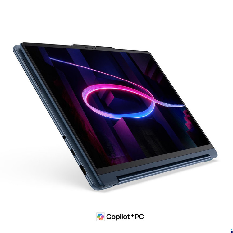 لپ تاپ 14 اینچی لنوو مدل Yoga 9i 2-in-1 14IPH11 Aura Edition-Core Ultra 7 355-32GB LPDDR5X 7467MHz-1TB SSD-2.8K OLED Touch-Backlit-W به همراه قلم