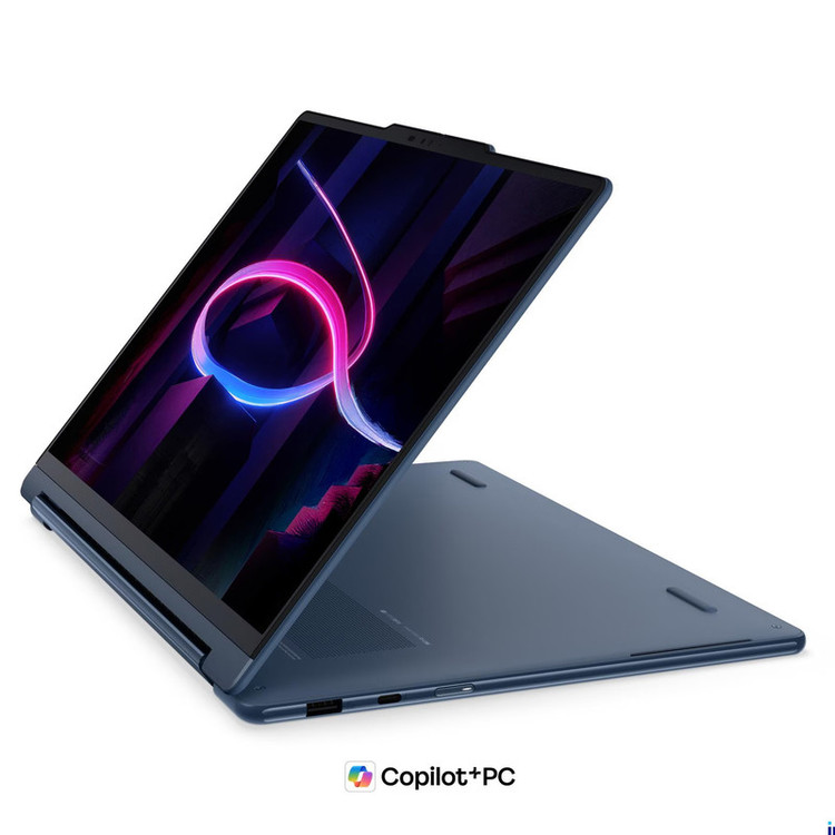 لپ تاپ 14 اینچی لنوو مدل Yoga 9i 2-in-1 14IPH11 Aura Edition-Core Ultra 7 355-32GB LPDDR5X 7467MHz-1TB SSD-2.8K OLED Touch-Backlit-W به همراه قلم