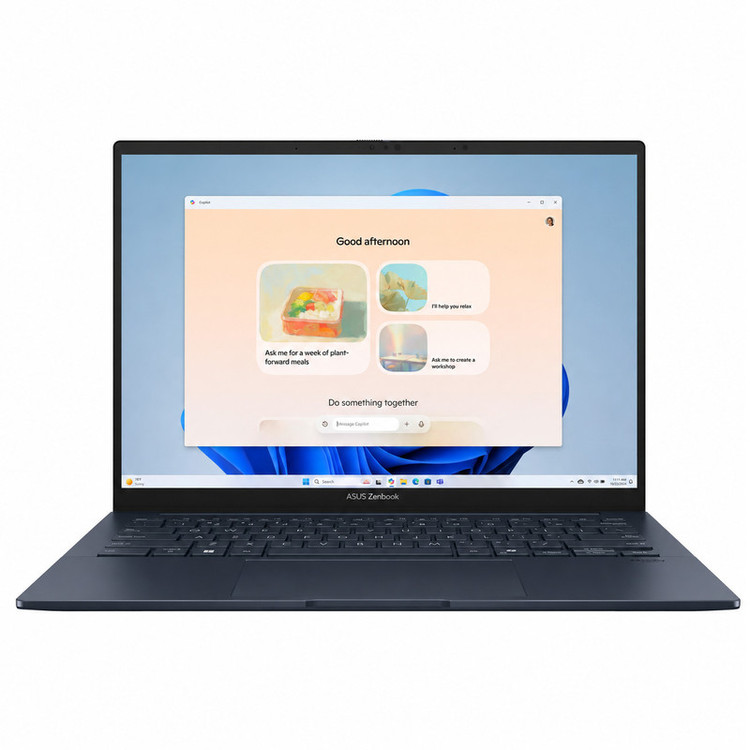 لپ تاپ 14 اینچی ایسوس مدل Zenbook 14 UM3405GA-Ryzen AI 9 465-16GB LPDDR5X-512GB SSD-Touch-Backlit-W