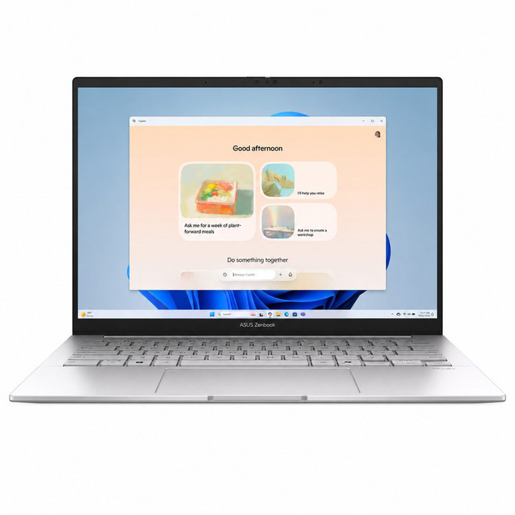 لپ تاپ 14 اینچی ایسوس مدل Zenbook 14 UM3405GA-Ryzen AI 9 465-16GB LPDDR5X-512GB SSD-Touch-Backlit-W