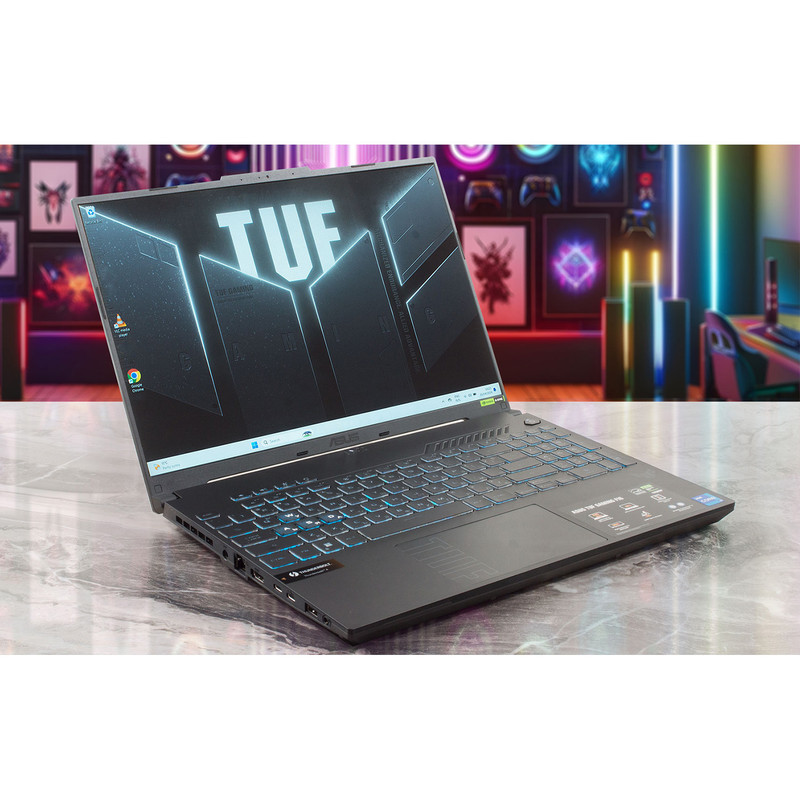 لپ تاپ 16 اینچی ایسوس مدل TUF Gaming F16 FX607VJ-RL016-Core 5 210H-8GB DDR4 3200MHz-512GB SSD-RTX3050 6GB-FHD 144Hz