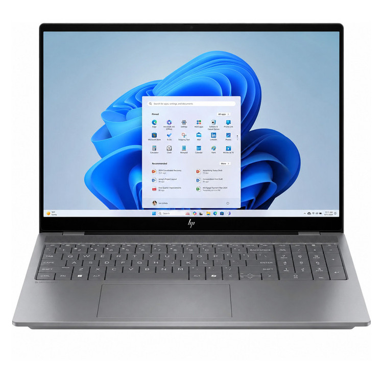 لپ تاپ 16 اینچی اچ پی مدل OmniBook X 16-aw0033dx-Core Ultra 7 255H-RTX4050 6GB-32GB DDR5 5600MHz-2TB SSD-OLED-Touch-Backlit-W