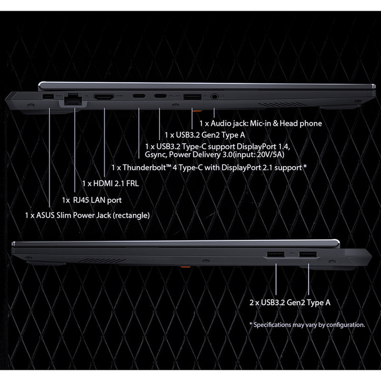 لپ تاپ 16 اینچی ایسوس مدل TUF Gaming F16 FX608JHR-Core i7 14650HX-RTX5050 8GB-16GB DDR5 5600MHz-1TB SSD-WUXGA 165Hz - کاستوم شده