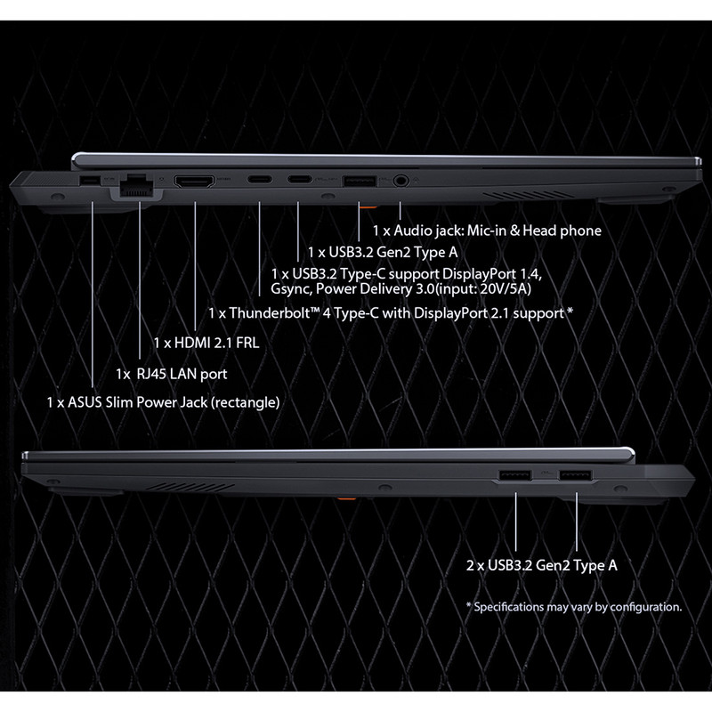 لپ تاپ 16 اینچی ایسوس مدل TUF Gaming F16 FX608JHR-i5 14450HX-RTX5050 8GB-24GB DDR5 5600MHz-2TB SSD-WUXGA 165Hz - کاستوم شده