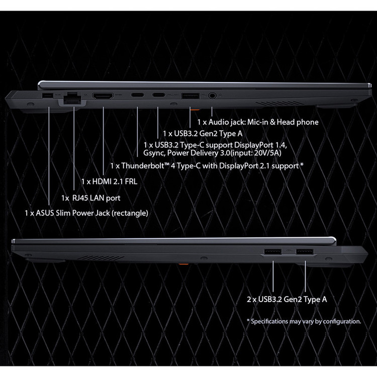 لپ تاپ 16 اینچی ایسوس مدل TUF Gaming F16 FX608JHR-i5 14450HX-RTX5050 8GB-24GB DDR5 5600MHz-1TB SSD-WUXGA 165Hz - کاستوم شده