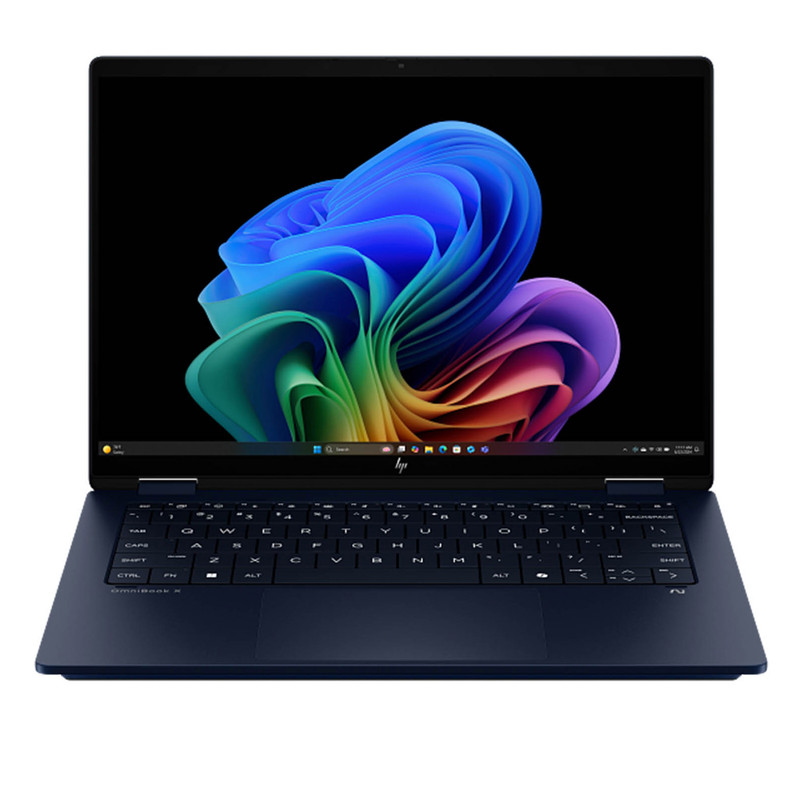 لپ تاپ 14 اینچی اچ‌ پی مدل OmniBook X Flip 14-fm0013dx-Core Ultra 5 226V-16GB LPDDR5X 8533MHz-2TB SSD-Touch-Backlit-W - کاستوم شده