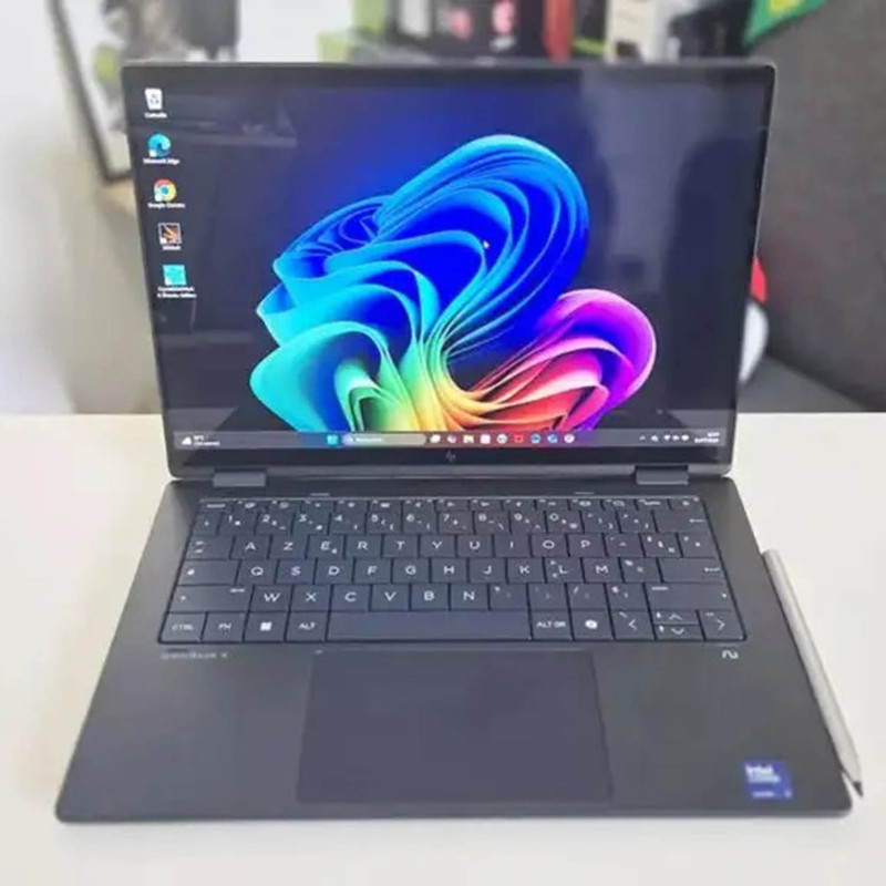 لپ تاپ 14 اینچی اچ پی مدل OmniBook X Flip 14-fm0013dx-Core Ultra 5 226V-16GB LPDDR5X 8533MHz-512GB SSD-Touch-Backlit-W به همراه قلم